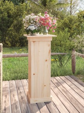 VidaXL Bloemenstandaard 40x40x90 cm massief grenenhout