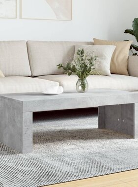 VidaXL Salontafel 102x50x36 cm bewerkt hout betongrijs