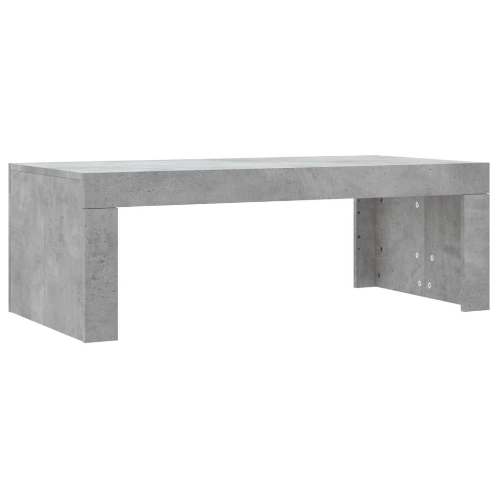 VidaXL Salontafel 102x50x36 cm bewerkt hout betongrijs