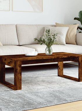 VidaXL Salontafel 102x50x35 cm bewerkt hout gerookt eikenkleurig