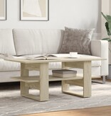 VidaXL Salontafel 102x55x42 cm bewerkt hout sonoma eikenkleurig
