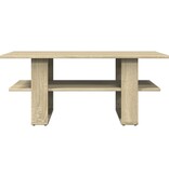 VidaXL Salontafel 102x55x42 cm bewerkt hout sonoma eikenkleurig