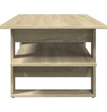 VidaXL Salontafel 102x55x42 cm bewerkt hout sonoma eikenkleurig