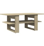 VidaXL Salontafel 102x55x42 cm bewerkt hout sonoma eikenkleurig