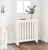 VidaXL Radiatorombouw 79,5x19x84 cm massief grenenhout wit