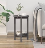 VidaXL Salontafel Ø 40x60 cm massief grenenhout grijs