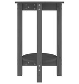 VidaXL Salontafel Ø 40x60 cm massief grenenhout grijs