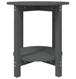 VidaXL Salontafel Ø 55x60 cm massief grenenhout grijs