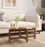 VidaXL Salontafel 87x48x35 cm massief grenenhout honingbruin