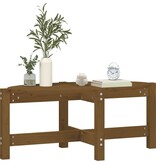 VidaXL Salontafel 87x48x35 cm massief grenenhout honingbruin