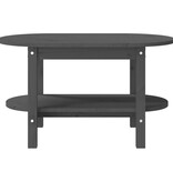 VidaXL Salontafel 80x45x45 cm massief grenenhout grijs