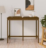 VidaXL Bartafel 140x80x110 cm massief grenenhout honingbruin