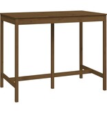 VidaXL Bartafel 140x80x110 cm massief grenenhout honingbruin