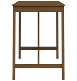 VidaXL Bartafel 140x80x110 cm massief grenenhout honingbruin