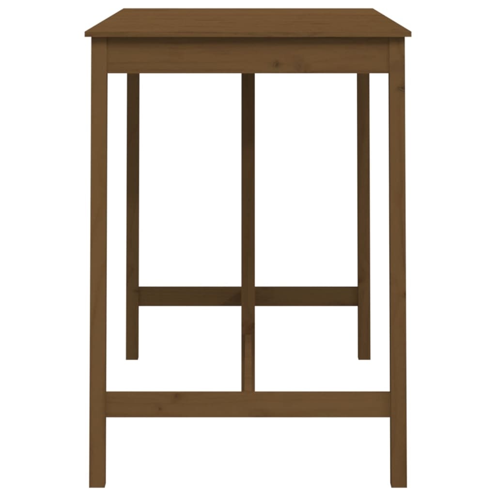VidaXL Bartafel 140x80x110 cm massief grenenhout honingbruin