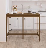 VidaXL Bartafel 140x80x110 cm massief grenenhout honingbruin