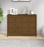 VidaXL Dressoir 100x40x72 cm massief grenenhout honingbruin