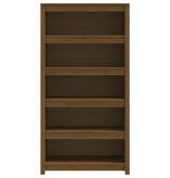VidaXL Boekenkast 80x35x154 cm massief grenenhout honingbruin