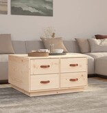 VidaXL Salontafel 80x80x45 cm massief grenenhout
