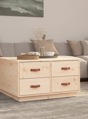 VidaXL Salontafel 80x80x45 cm massief grenenhout