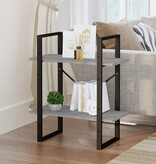 VidaXL Boekenkast 60x30x70 cm bewerkt hout grijs sonoma eikenkleurig