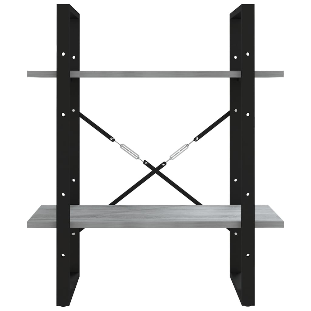 VidaXL Boekenkast 60x30x70 cm bewerkt hout grijs sonoma eikenkleurig