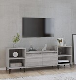 VidaXL Tv-meubel 160x35x55 cm bewerkt hout grijs sonoma eikenkleurig