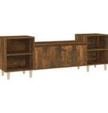 VidaXL Tv-meubel 160x35x55 cm bewerkt hout gerookt eikenkleurig