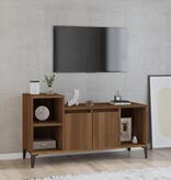 VidaXL Tv-meubel 100x35x55 cm bewerkt hout bruin eikenkleur