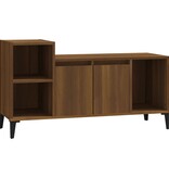 VidaXL Tv-meubel 100x35x55 cm bewerkt hout bruin eikenkleur