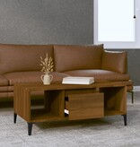 VidaXL Salontafel 90x50x36,5 cm bewerkt hout bruin eikenkleur