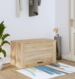 VidaXL Wandschoenenkast 70x35x38 cm bewerkt hout sonoma eiken