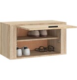 VidaXL Wandschoenenkast 70x35x38 cm bewerkt hout sonoma eiken