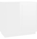 VidaXL Dressoir 80x34x75 cm bewerkt hout hoogglans wit