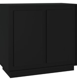 VidaXL Dressoir 80x34x75 cm bewerkt hout zwart