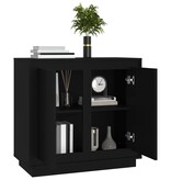VidaXL Dressoir 80x34x75 cm bewerkt hout zwart
