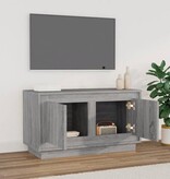 VidaXL Tv-meubel 80x35x45 cm bewerkt hout grijs sonoma eikenkleurig