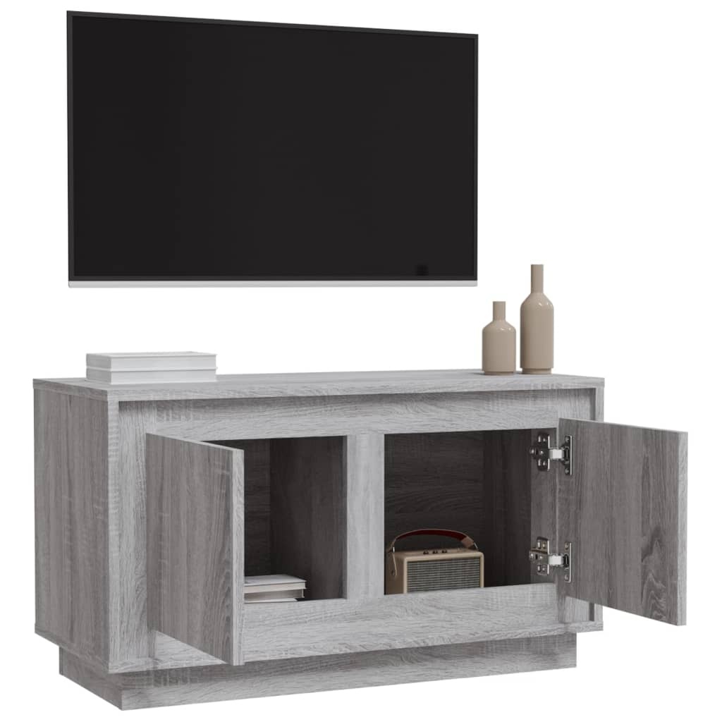 VidaXL Tv-meubel 80x35x45 cm bewerkt hout grijs sonoma eikenkleurig