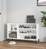 VidaXL Schoenenkast 102x36x60 cm bewerkt hout wit