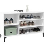 VidaXL Schoenenkast 102x36x60 cm bewerkt hout wit