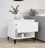 VidaXL Bijzettafel 50x46x50 cm bewerkt hout wit