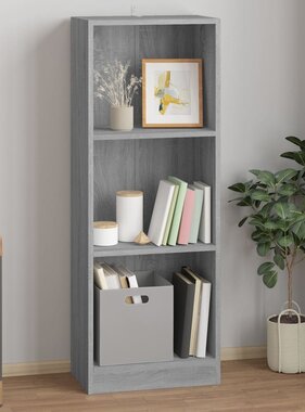 VidaXL Boekenkast 40x24x109 cm bewerkt hout grijs sonoma eikenkleurig