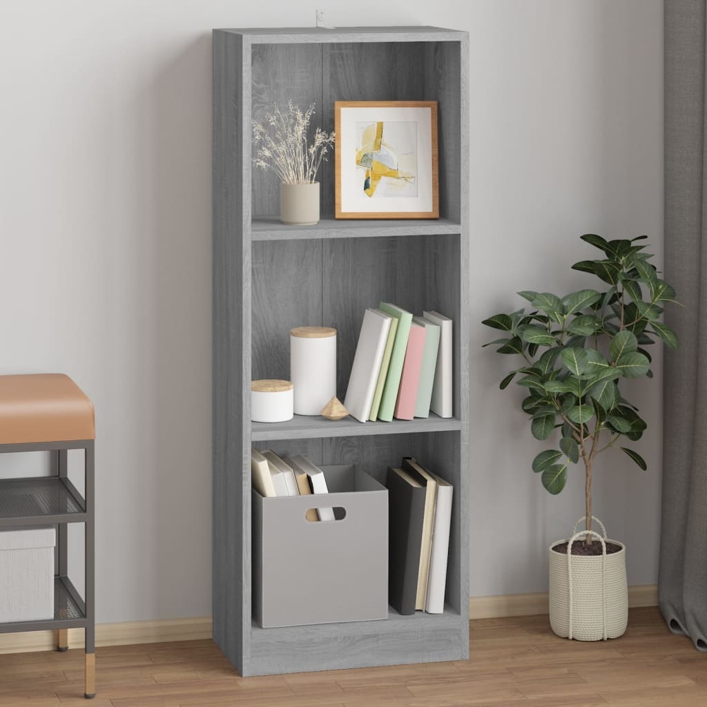 VidaXL Boekenkast 40x24x109 cm bewerkt hout grijs sonoma eikenkleurig