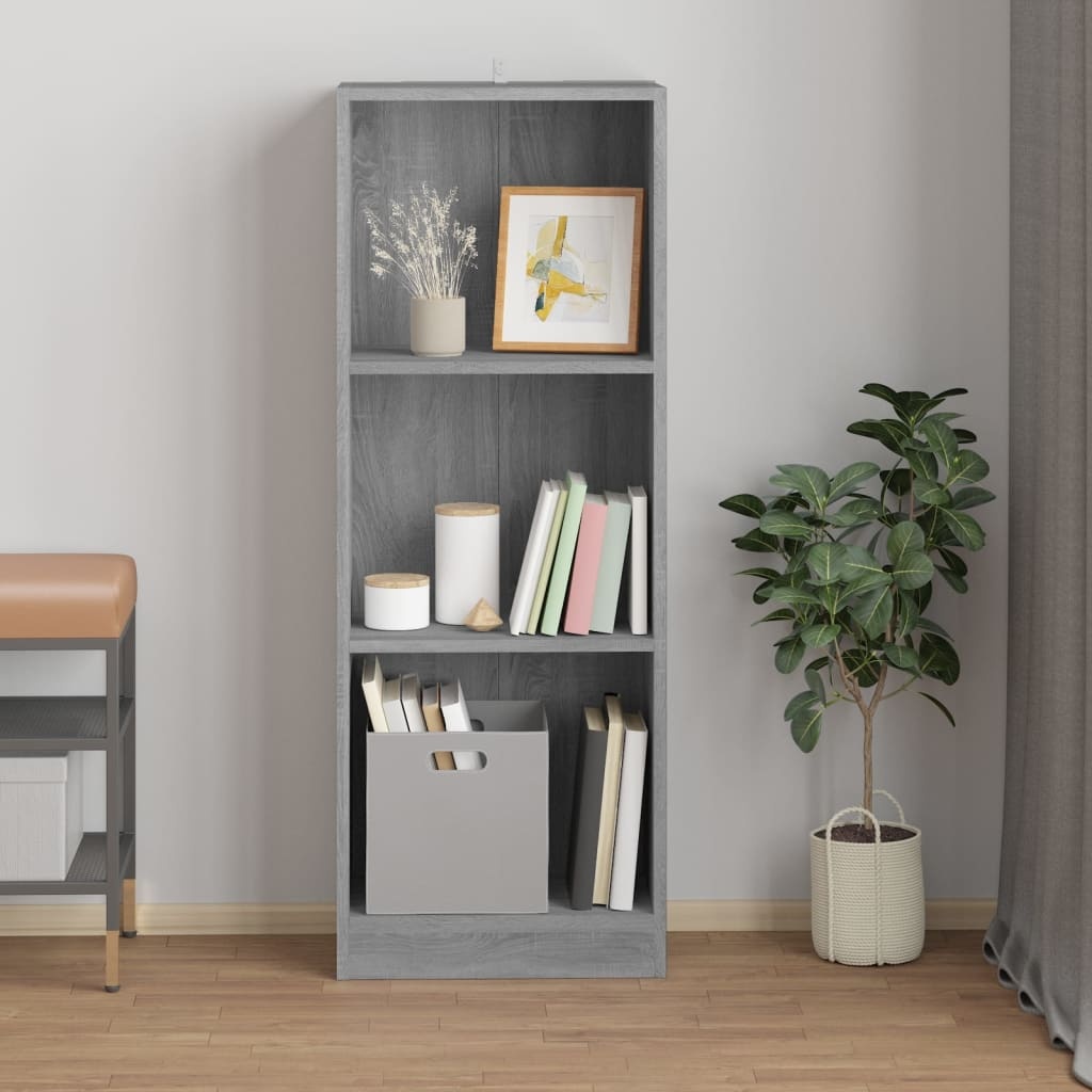 VidaXL Boekenkast 40x24x109 cm bewerkt hout grijs sonoma eikenkleurig