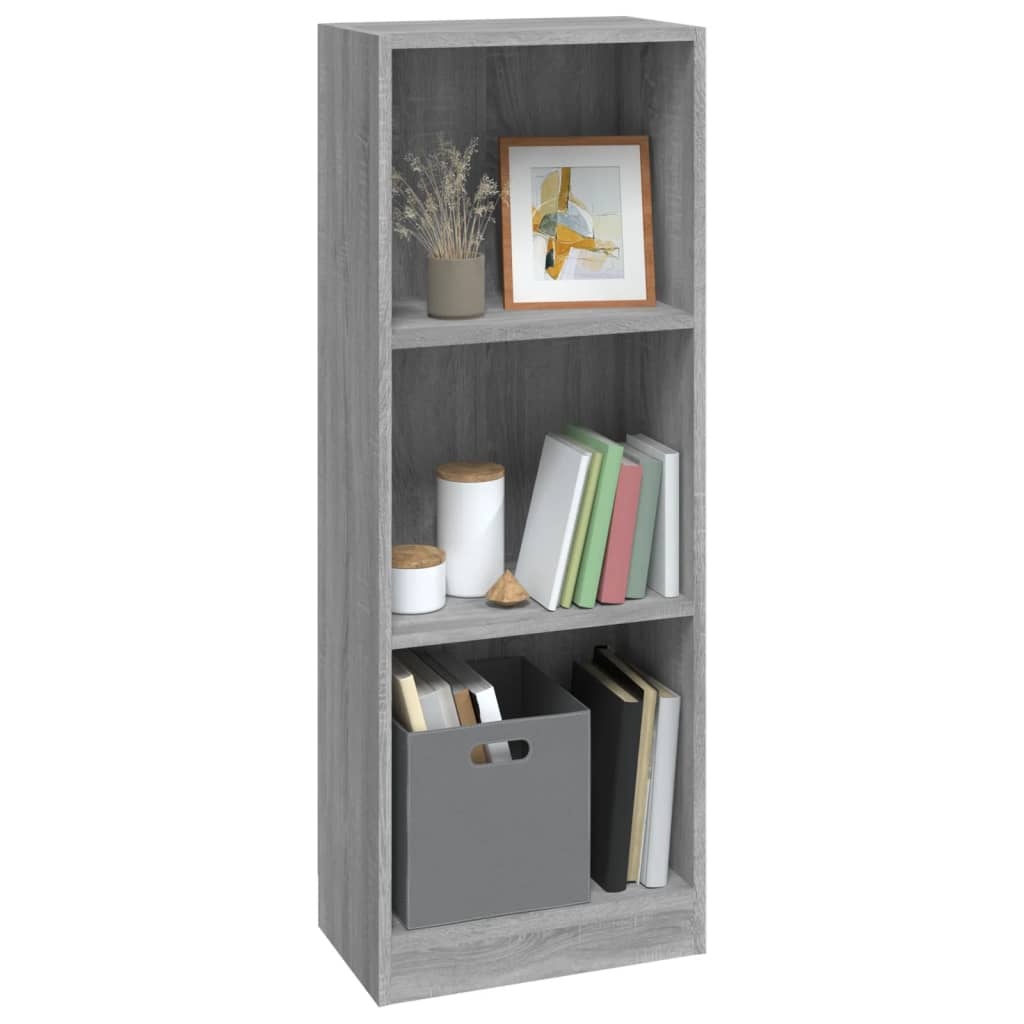 VidaXL Boekenkast 40x24x109 cm bewerkt hout grijs sonoma eikenkleurig