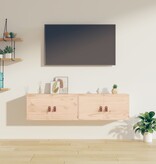 VidaXL Wandkasten 2 st 60x30x30 cm massief grenenhout