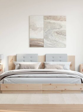 VidaXL Wandkasten 2 st 31,5x30x30 cm massief grenenhout