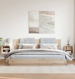 VidaXL Wandkasten 2 st 31,5x30x30 cm massief grenenhout