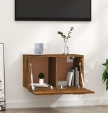 VidaXL Wandkast 60x36,5x35 cm bewerkt hout gerookt eikenkleurig