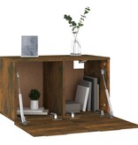 VidaXL Wandkast 60x36,5x35 cm bewerkt hout gerookt eikenkleurig